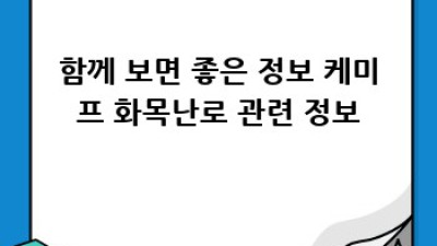 케미프 화목난로: 따뜻한 겨울나기