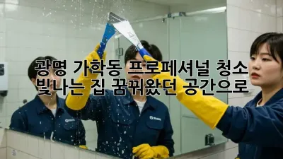 광명 가학동 프로페셔널 청소: 빛나는 집, 꿈꿔왔던 공간으로! ✨